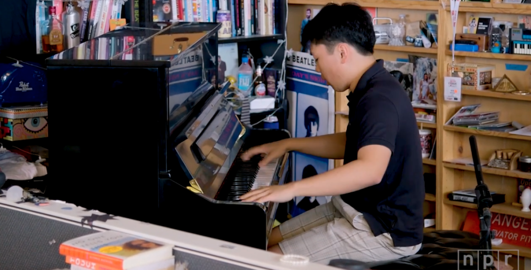 George Li playing the piano